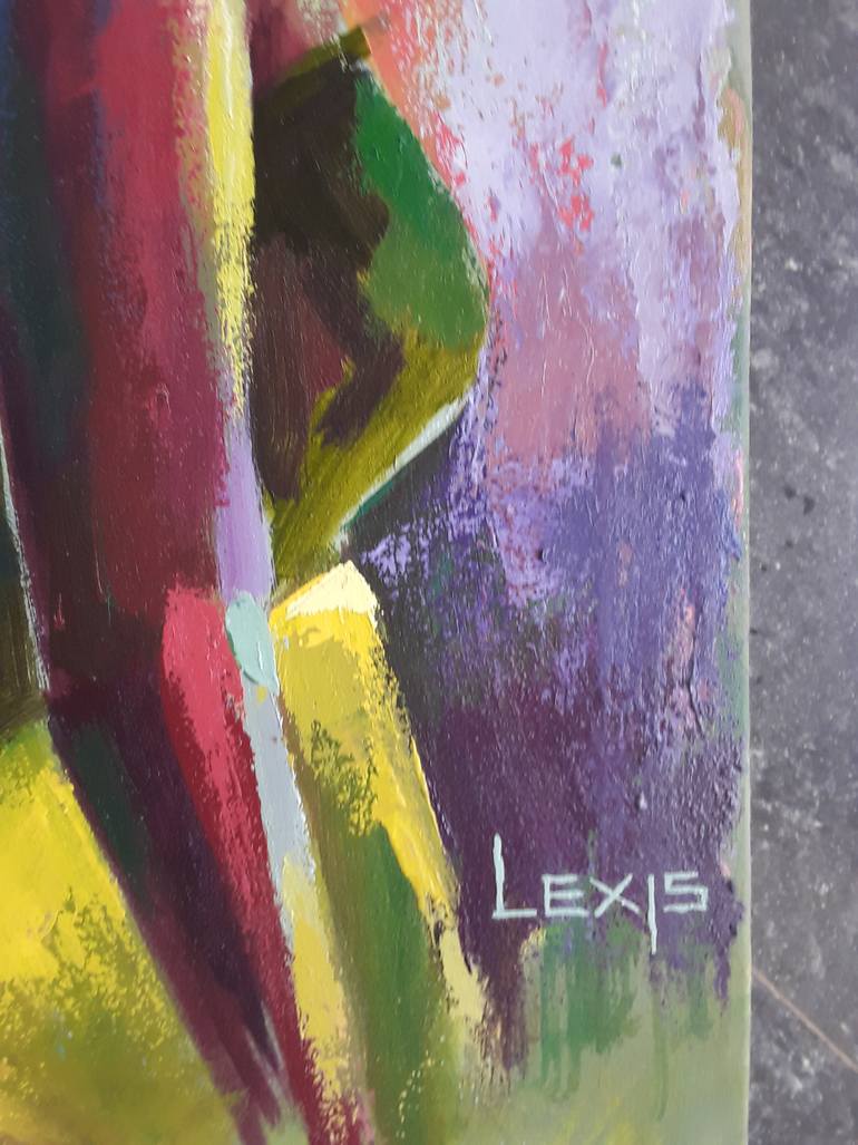 Original Modernism Family Painting by Alex Mensah