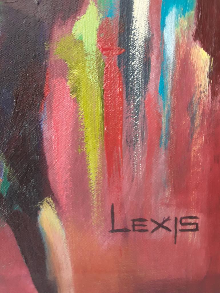 Original Figurative People Painting by Alex Mensah