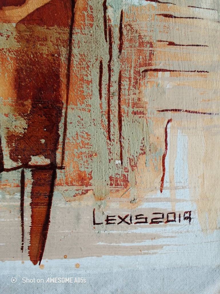 Original Expressionism Women Mixed Media by Alex Mensah