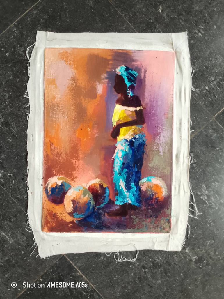 Original Contemporary Women Painting by Alex Mensah