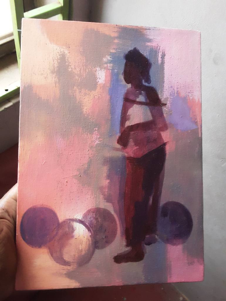 Original Contemporary Women Painting by Alex Mensah