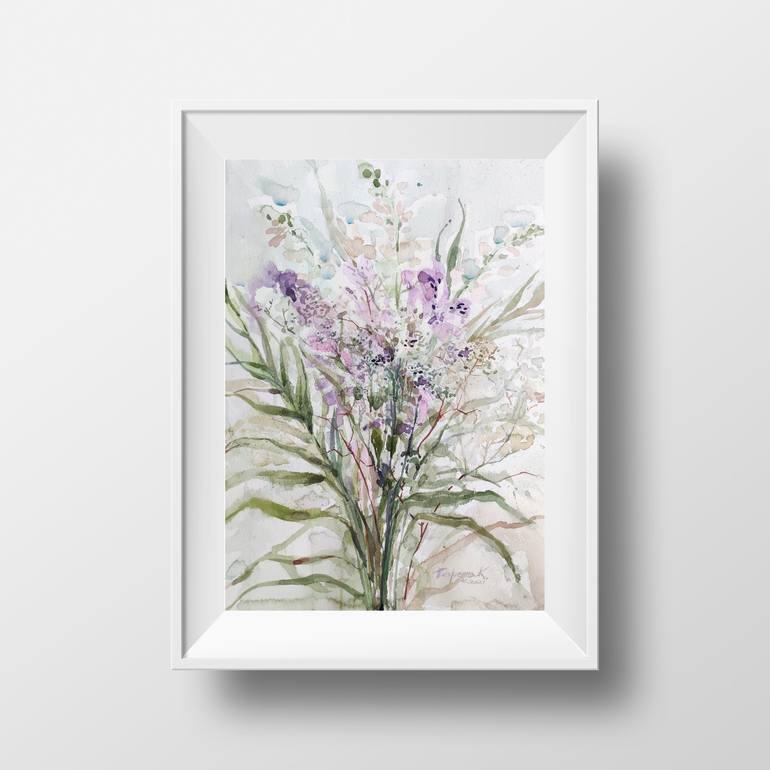 Original Fine Art Floral Painting by Kateryna Pysarenko