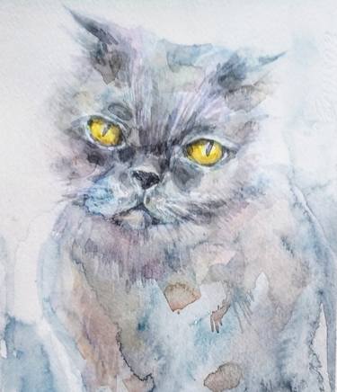 Print of Fine Art Cats Paintings by Kateryna Pysarenko