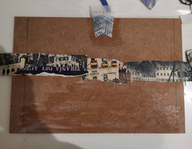 Original Expressionism Architecture Collage by Maiya Taylor
