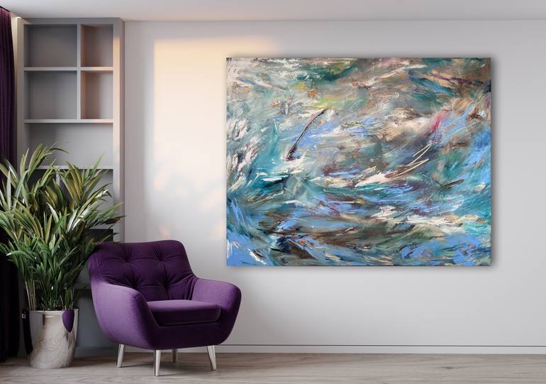 Original Abstract Expressionism Abstract Painting by Kristy Chettle