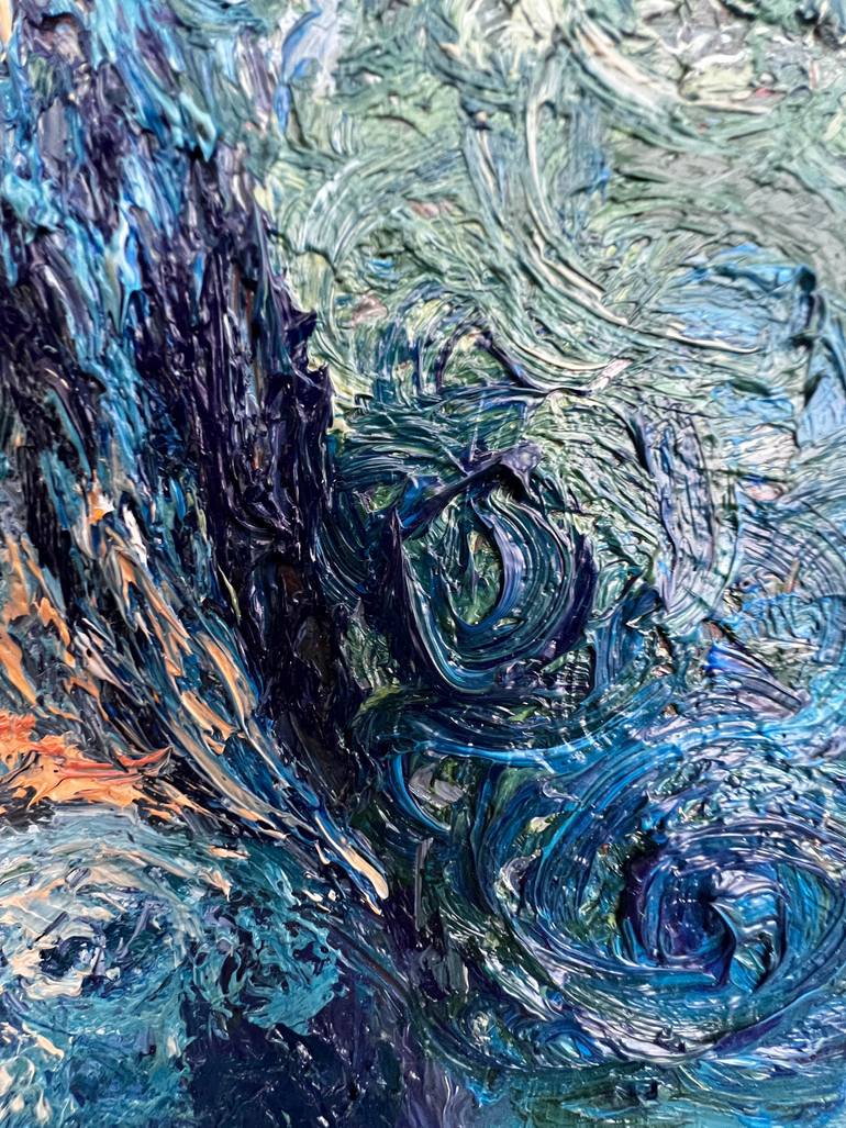 Original Abstract Expressionism Nature Painting by Alena Avramenko