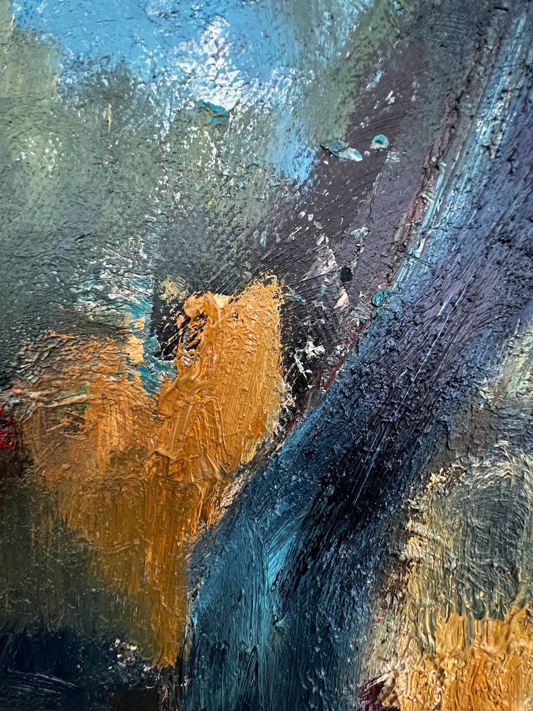 Original Abstract Landscape Painting by Alena Avramenko