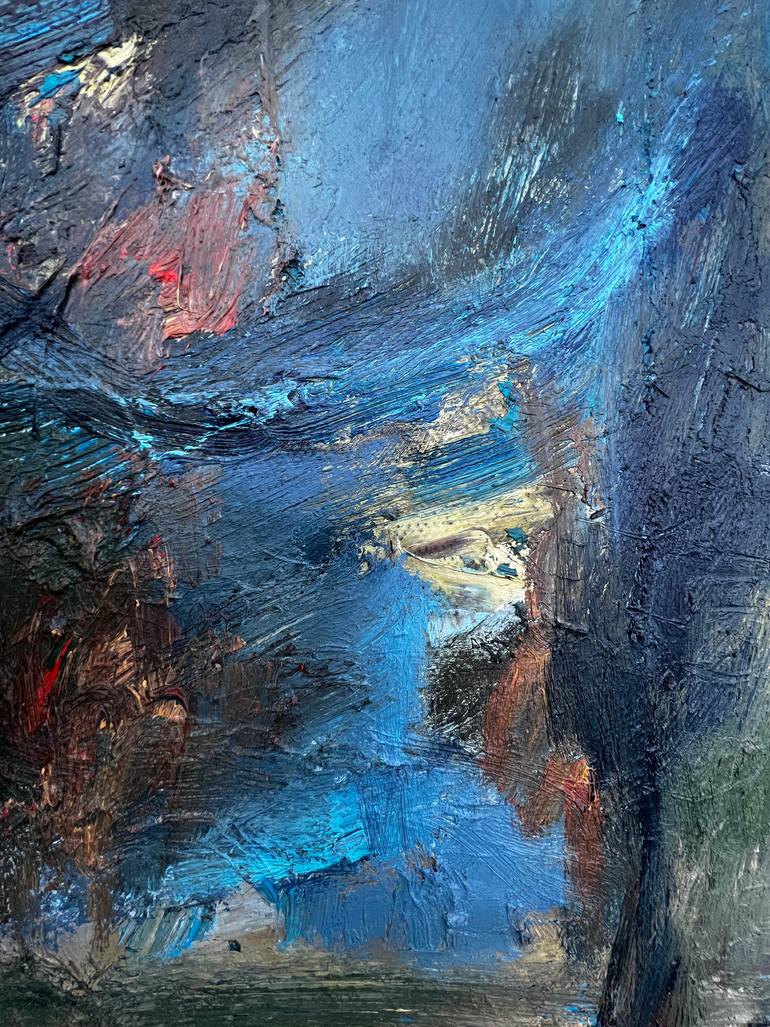 Original Abstract Landscape Painting by Alena Avramenko