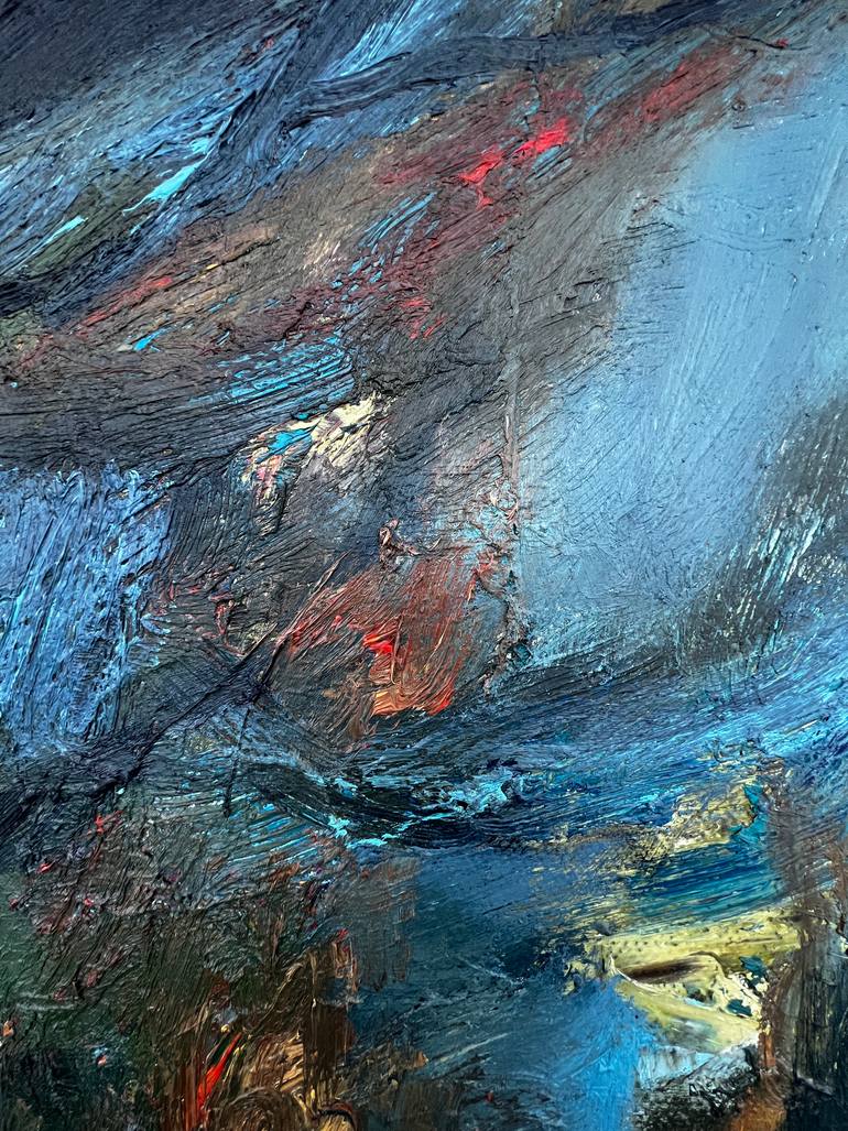 Original Abstract Landscape Painting by Alena Avramenko