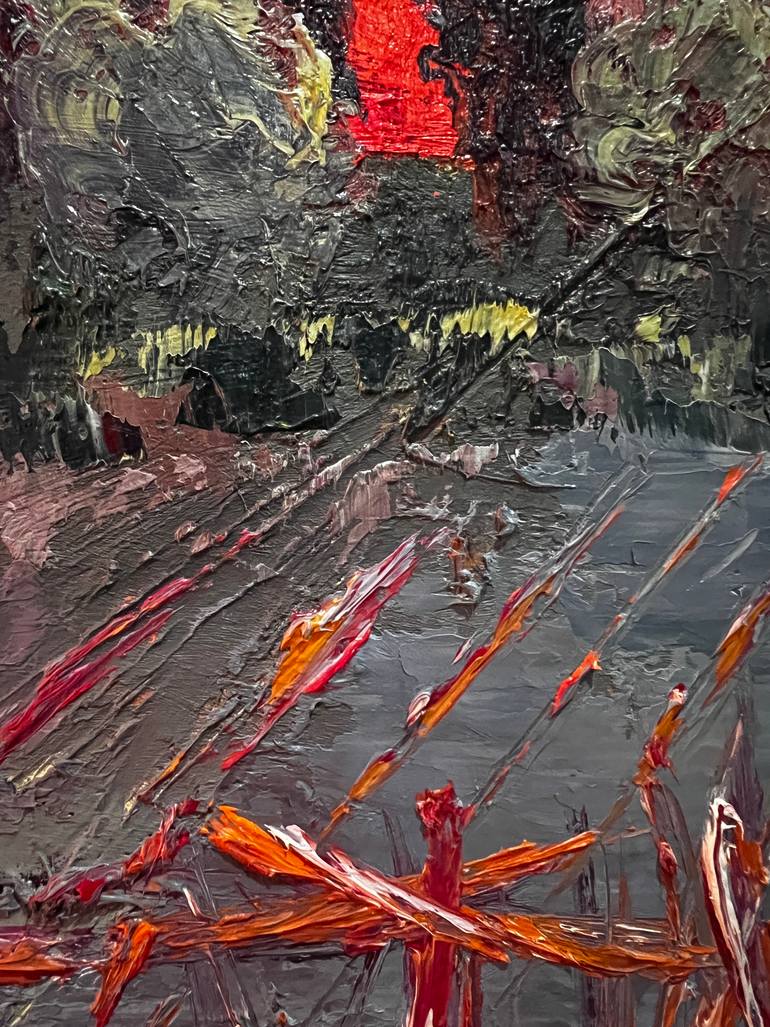 Original Street Art Travel Painting by Alena Avramenko