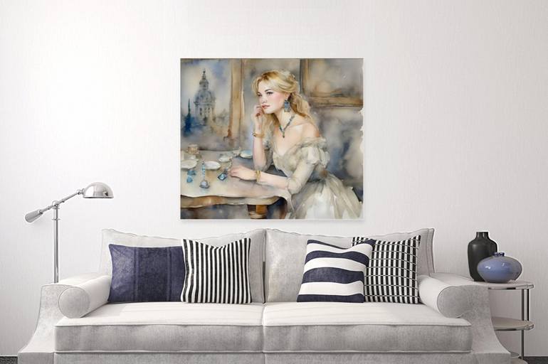 Original Impressionism Women Painting by Sophie Clima