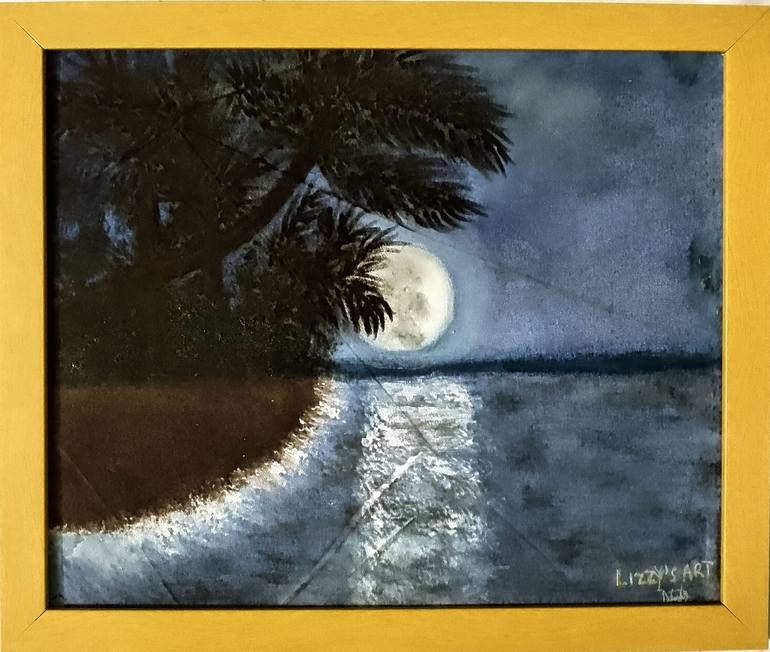 Original Beach Painting by Elizabeth Azogu