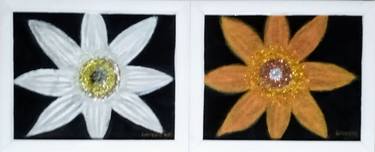 Original Abstract Floral Paintings by Elizabeth Azogu
