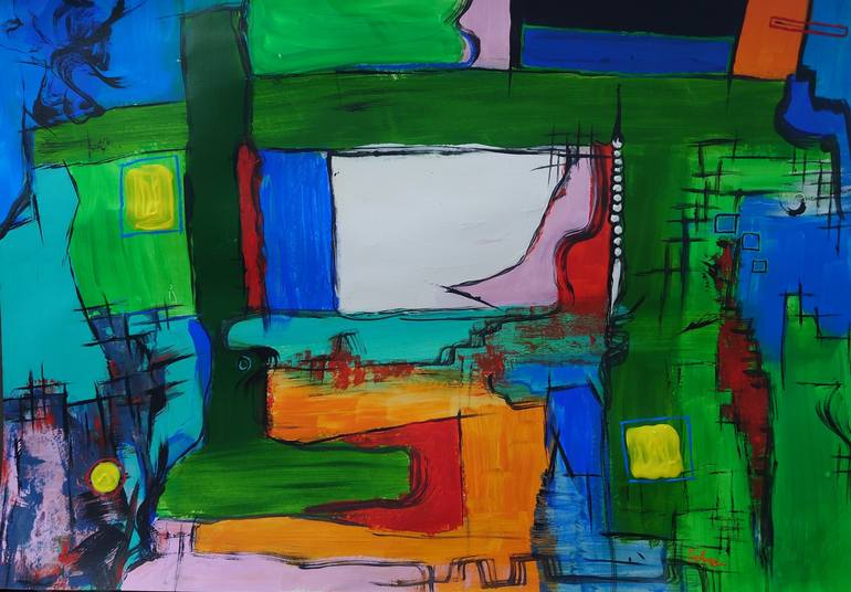 Original  Painting by ana - maria guta
