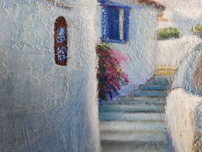 Original Contemporary Architecture Painting by Vics Art