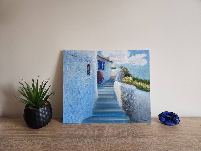 Original Contemporary Architecture Painting by Vics Art