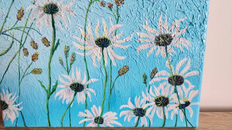 Original Contemporary Floral Painting by Vics Art