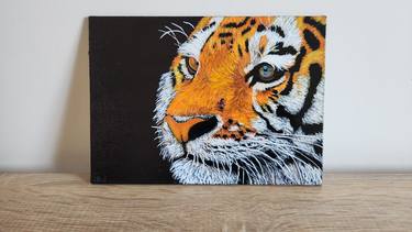 Tiger Acrylic Painting Tiger Painting Original Animal Art thumb