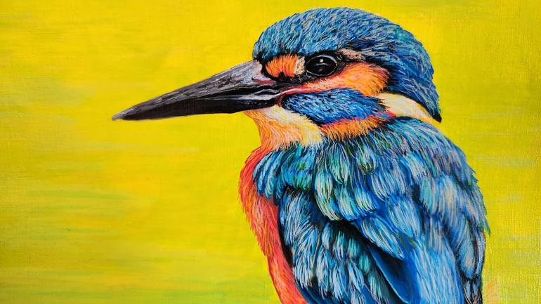 Original Animal Painting by Vics Art