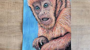 Original Contemporary Animal Paintings by Vics Art