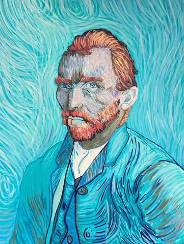 Van Gogh Acrylic Painting Portrait Artwork Acrylic Portrait thumb