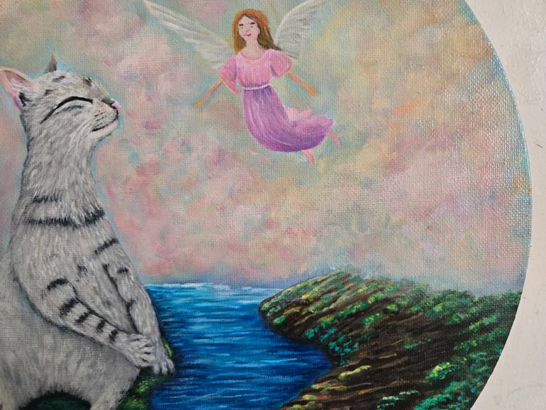 Original Contemporary Animal Painting by Vics Art