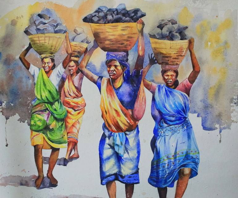 Print of Fine Art Landscape Painting by Deep Chattopadhyay