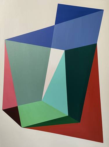 Original Abstract Geometric Paintings by Anna Kiraly