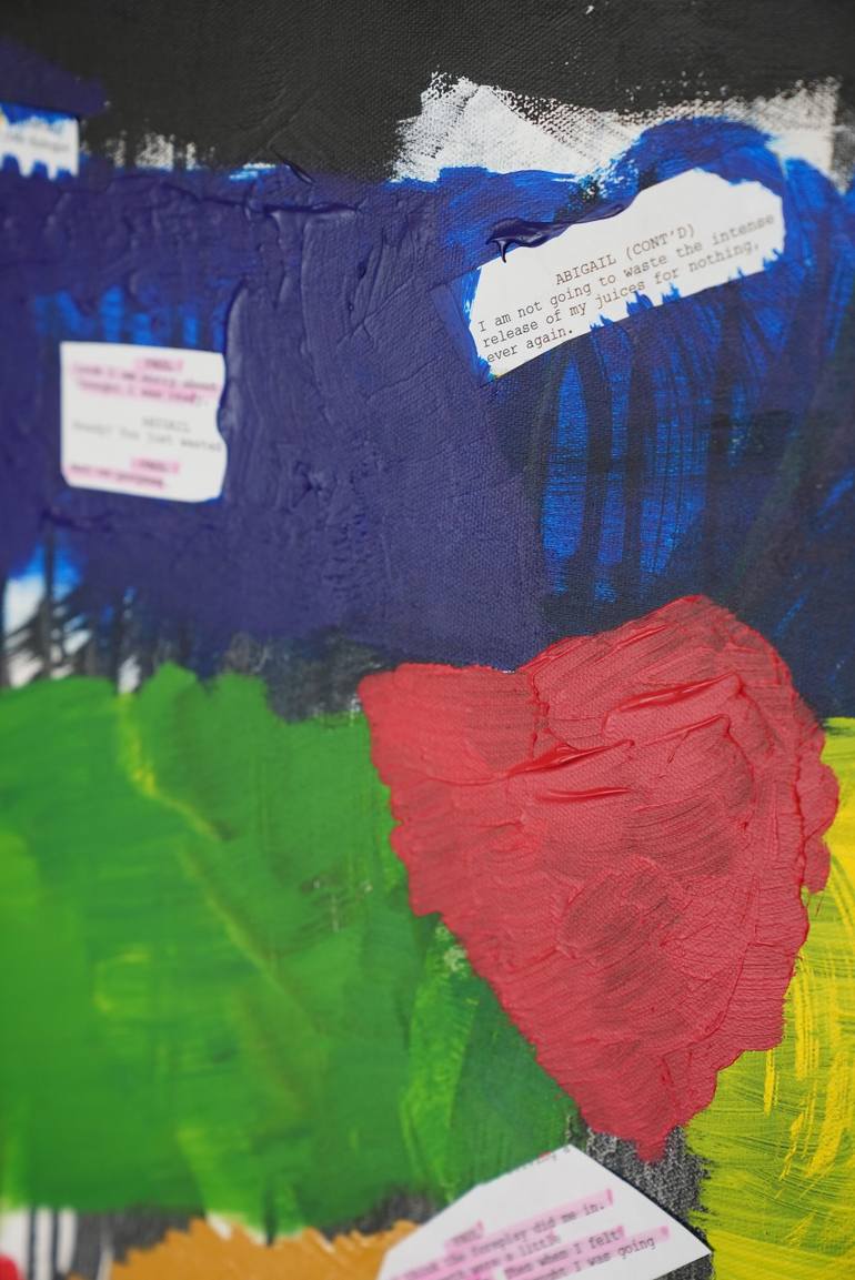 Original Abstract Expressionism Abstract Painting by Juan Hoyos R