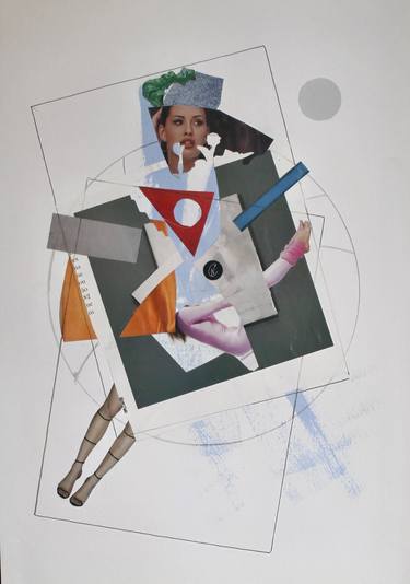 Print of Abstract People Collage by Vanessa Campos
