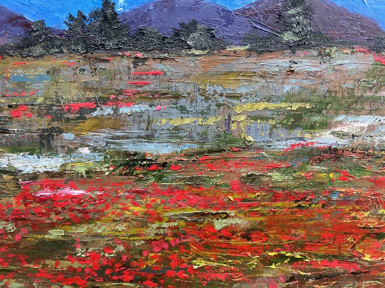 Original Impressionism Landscape Painting by Vidya Lakshmi Nikesh Anand