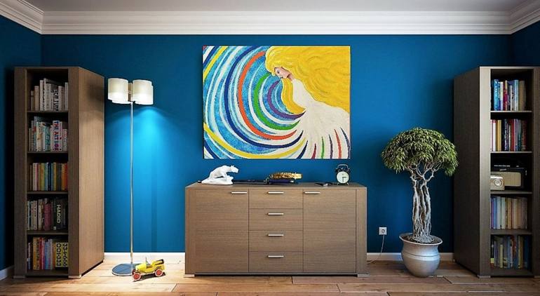 Original Expressionism Fantasy Painting by Sugantha Priya