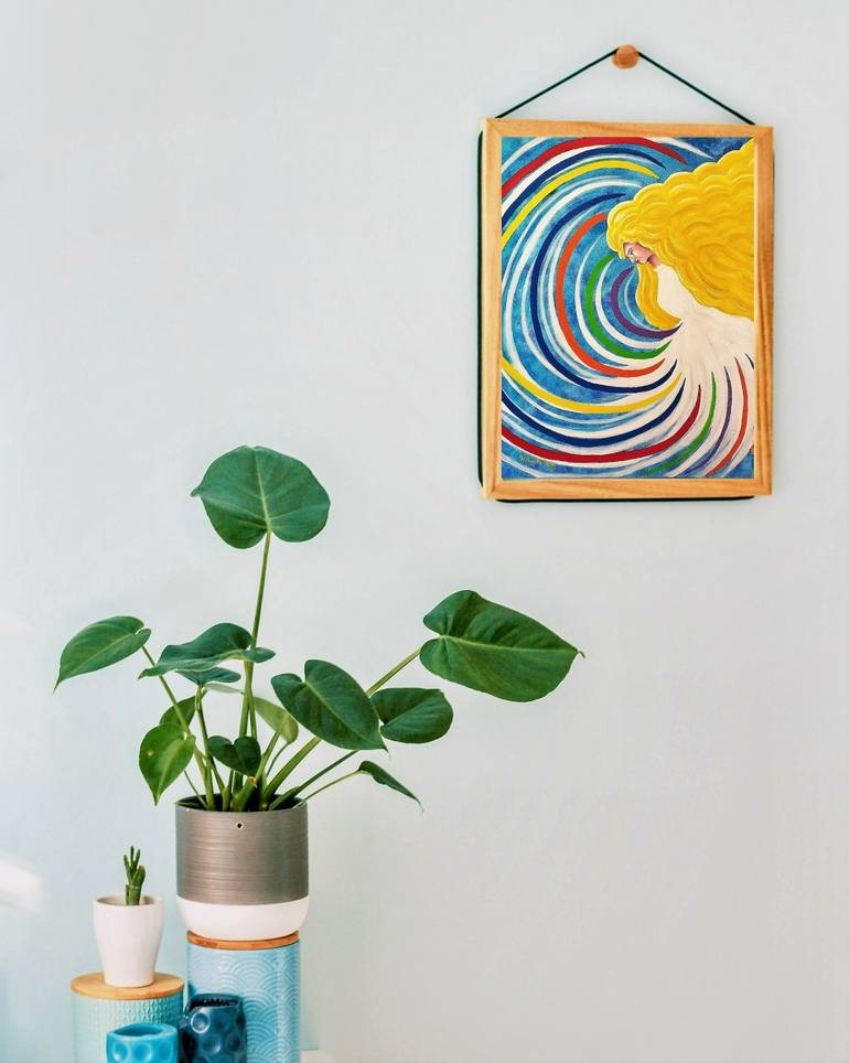 Original Expressionism Fantasy Painting by Sugantha Priya