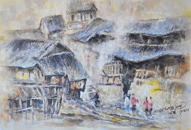 Original Cities Paintings by kai Deng