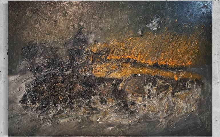 Original Abstract Painting by Leo Klootwijk