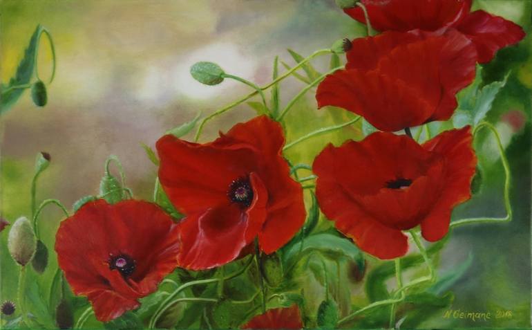 Original Floral Painting by Art  Now