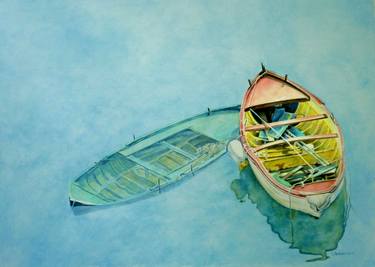 Print of Realism Boat Paintings by Valentin Reimann