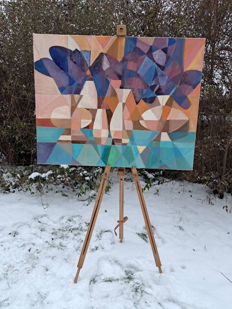 Original Abstract Botanic Painting by Iuliia Kotenko