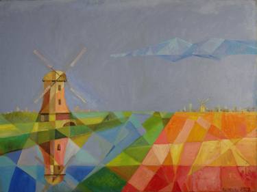 Original Abstract Landscape Painting by Iuliia Kotenko