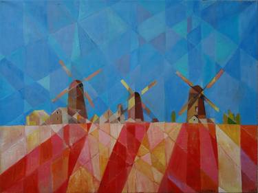Original Abstract Landscape Painting by Iuliia Kotenko