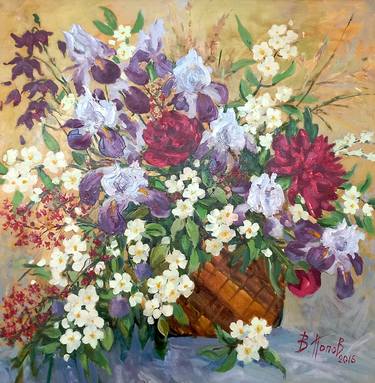 Original Realism Floral Paintings by Valerii Popov