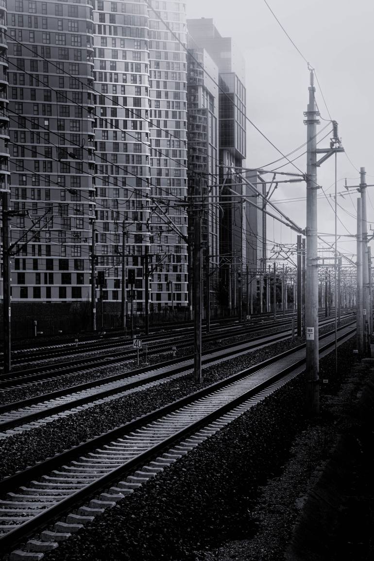 Original Travel Photography by Areha Demir | Impressionism Art on Paper | The Ways We Take and Return From (The Misty Return)