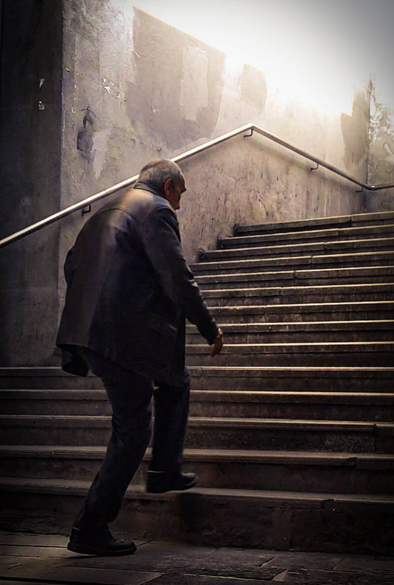 Original People Photography by Areha Demir | Minimalism Art on Paper | The Old Man