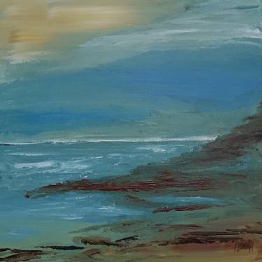 Print of Impressionism Seascape Paintings by Alie ten Hove