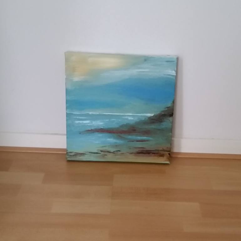 Original Impressionism Seascape Painting by Alie ten Hove