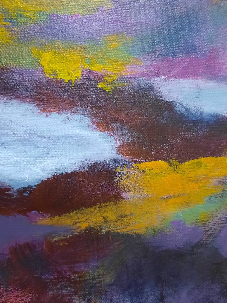 Original Abstract Expressionism Landscape Painting by Alie ten Hove