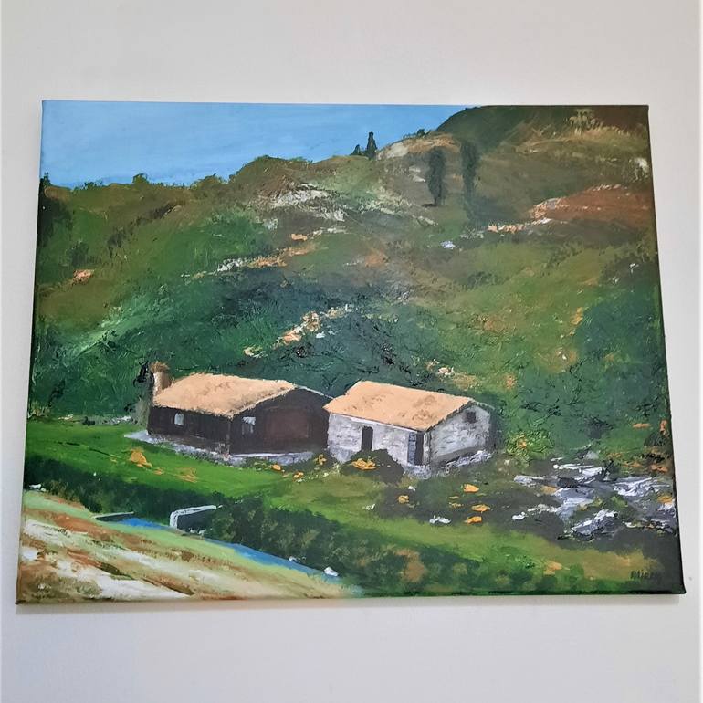 Original Expressionism Landscape Painting by Alie ten Hove