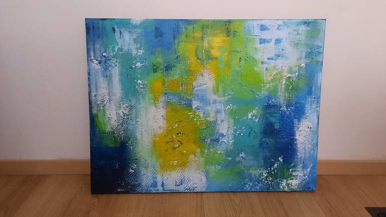 Original Abstract Expressionism Abstract Painting by Alie ten Hove