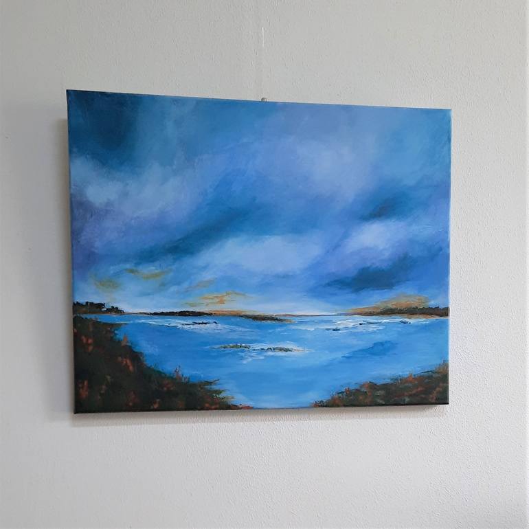 Original Expressionism Seascape Painting by Alie ten Hove