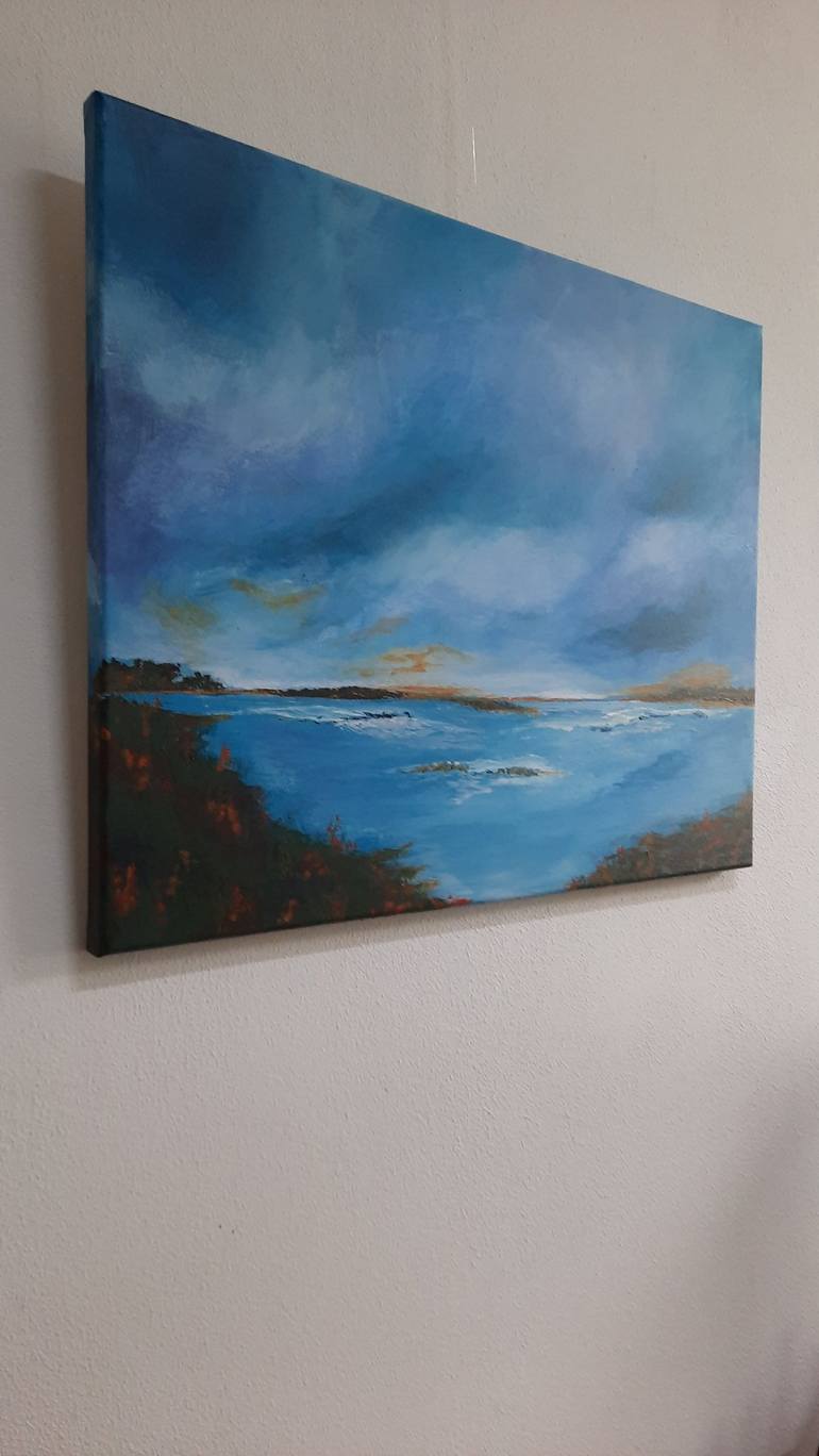 Original Expressionism Seascape Painting by Alie ten Hove